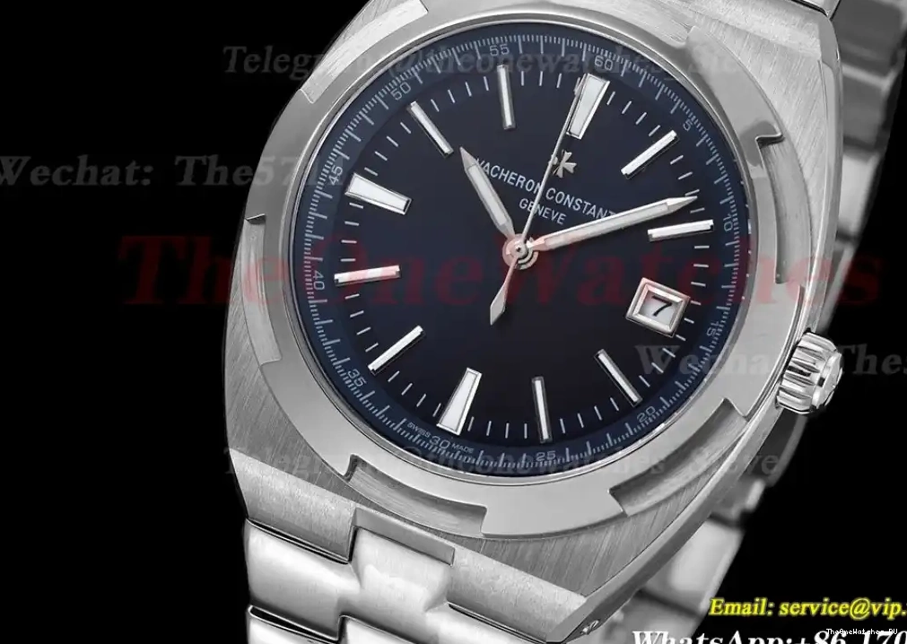 Dial 4500V GDF MY8215 SS SS Overseas 41mm Blue 0427